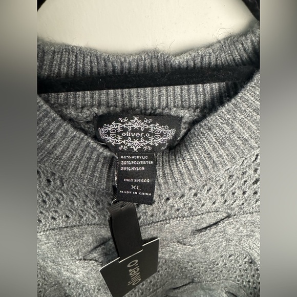 OLIVERS IRVINE GRAY SILVER SWEATER Size XLNWT - Picture 9 of 9